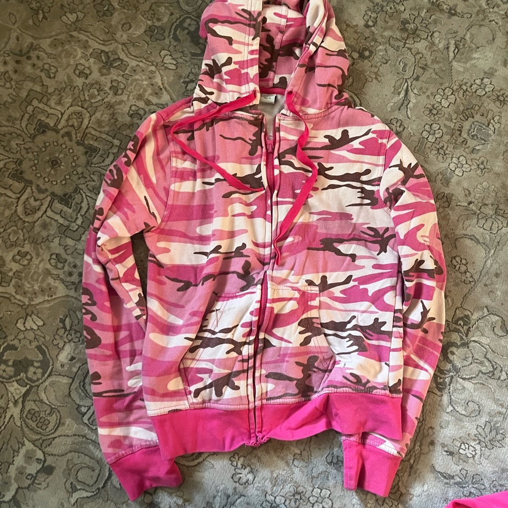 Kids pink camp jacket